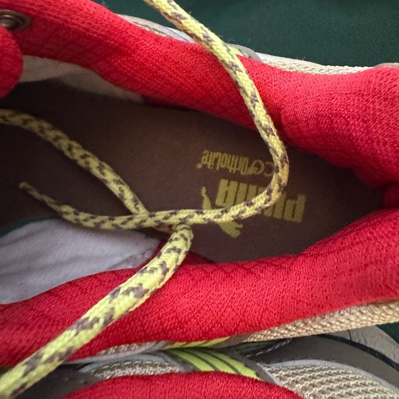 NWOT Women’s PUMA Fells Trail Running Shoes Khaki -Fossil-Sunny Lime Size 7 - Picture 12 of 13
